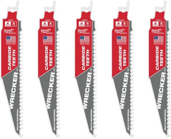 ミルウォーキー セーバーソーブレード TCT WRE 150/6T 5本セット