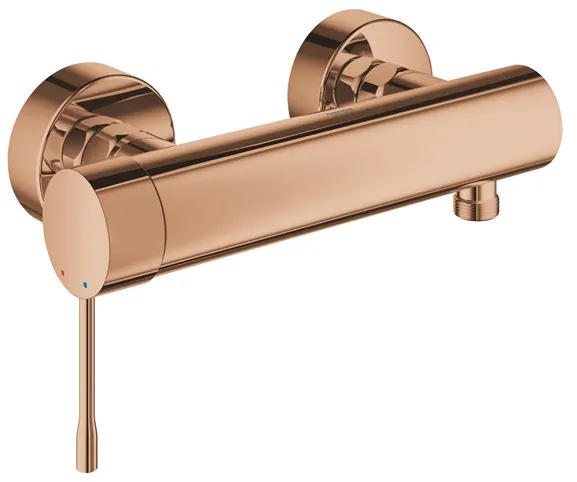 Grohe Essence シャワー混合栓、ポリッシュ仕上げウォームサンセット