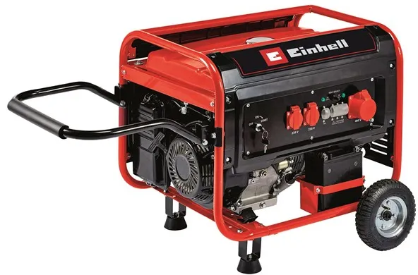 Einhell TC-PG 65/E5 ガソリン駆動発電機 2x230ボルトおよび1x400ボルト付き