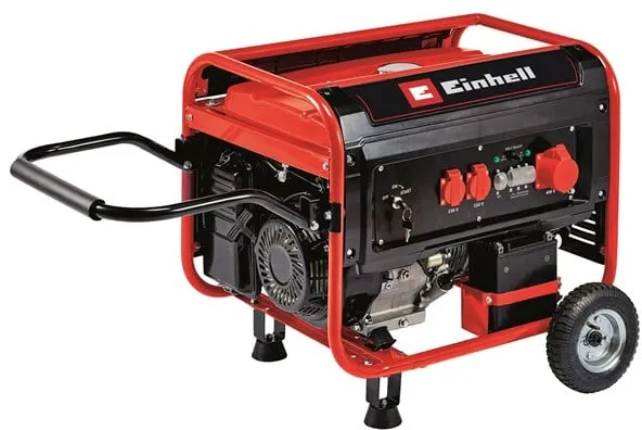 Einhell ガソリン発電機 - 230V 最大 5500W - TC-PG 55/E5