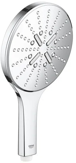 Grohe Rainshower SmartActive 150 ハンドシャワー、3種類のスプレーパターン、クロム