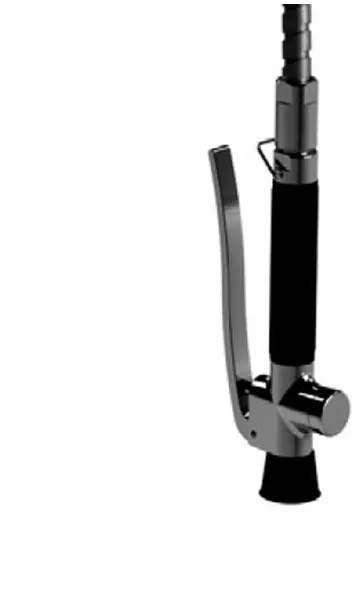 Euroclean業務用キッチン用水栓金具用Krissハンドシャワー 単一 1/2rg