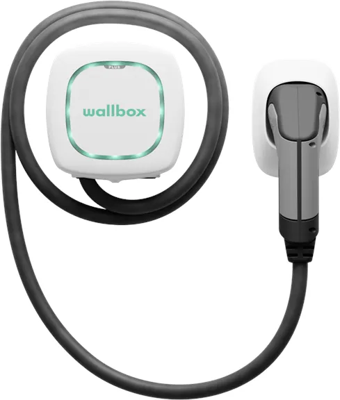 Wallbox Pulsar Plus 充電ボックス（Wi-Fi、22 kW、7メートル、タイプ2、ホワイト）