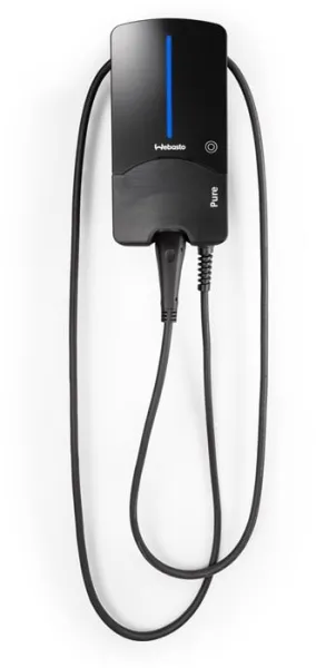 Webasto Pure 充電ボックス 11 kW Type 2 ブラックエディション 7 m ケーブル付き - 統合型 Type B 漏電遮断器