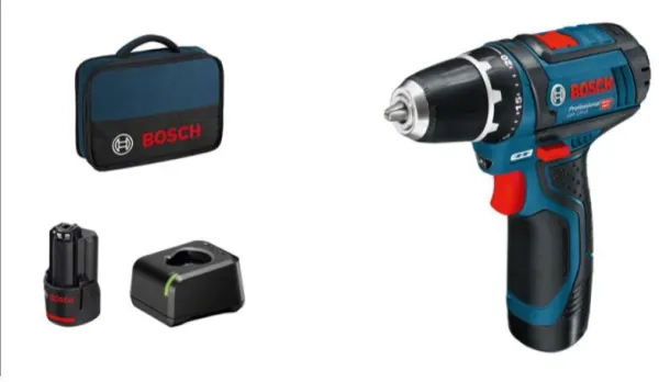 Bosch 12V ドリルドライバー GSR 12V-15 2X2.0AH 1XGAL 12V-20 ケース付き