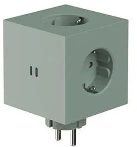 Avolt Square 2 電源タップ オークグリーン