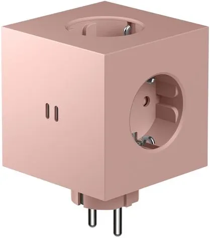 Avolt Square 2 電源タップ オールドピンク