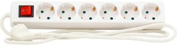 スイッチ付き電源タップ 6口 アース付き 1.5m 3G1