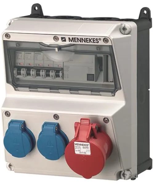 Mennekes AMAXX パネル schuko 5 極 16Aol IP44