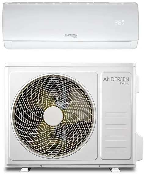 Andersen Electric AE 12000 空気対空気ヒートポンプ(WiFi搭載)、3.8 kW、5〜72 m²、ホワイト
