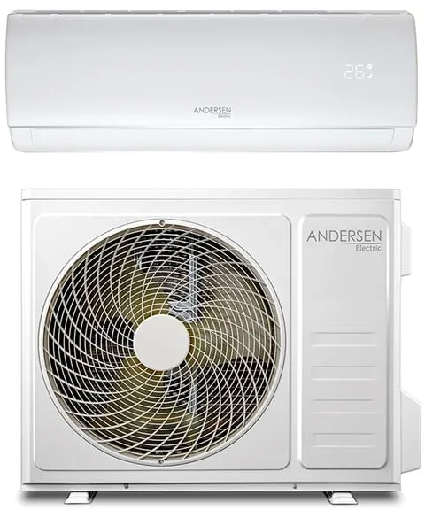 Andersen Electric AE 18000 空気対空気ヒートポンプ(WiFi搭載、6 kW、5〜135 m²、ホワイト)