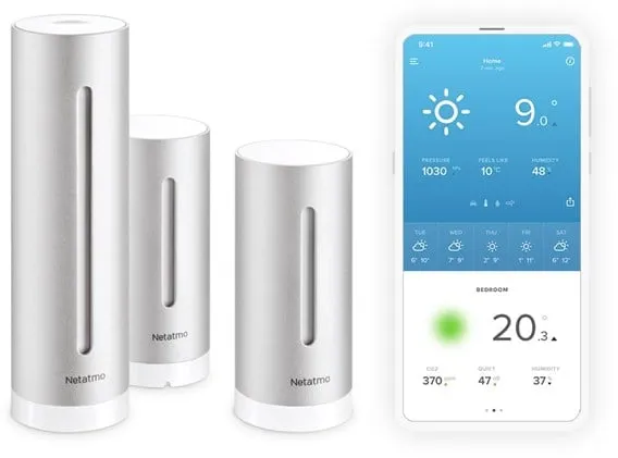 Netatmo スマート気象ステーション + 追加屋内モジュール